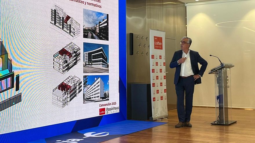 Juan Carlos Bandrés, director general del Grupo Lobe, en la presentación del plan estratégico de la compañía.