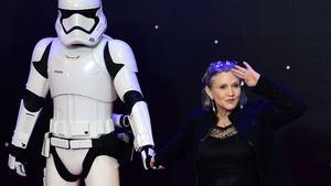 Carrie Fisher, la princesa Leia de Star Wars.