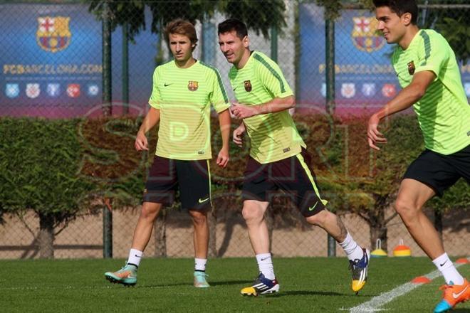 El Barça prepara el partido ante el Ajax