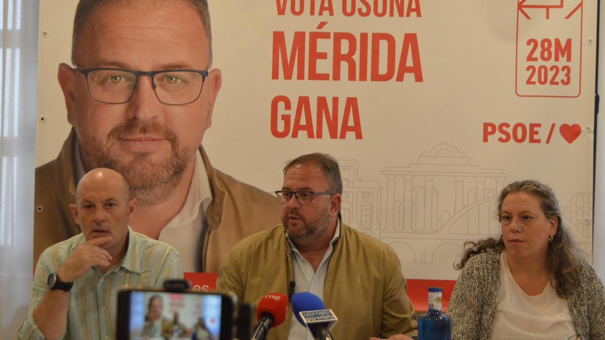 Presentación de las medidas de urbanismo, patrimonio y medio ambiente del programa electoral del PSOE de Mérida.