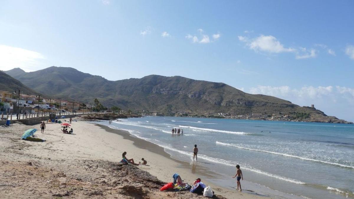 La playa de La Chapineta, una de las 12 playas cartageneras que han conseguido la certificación S del ICTE. | AYTO. CARTAGENA