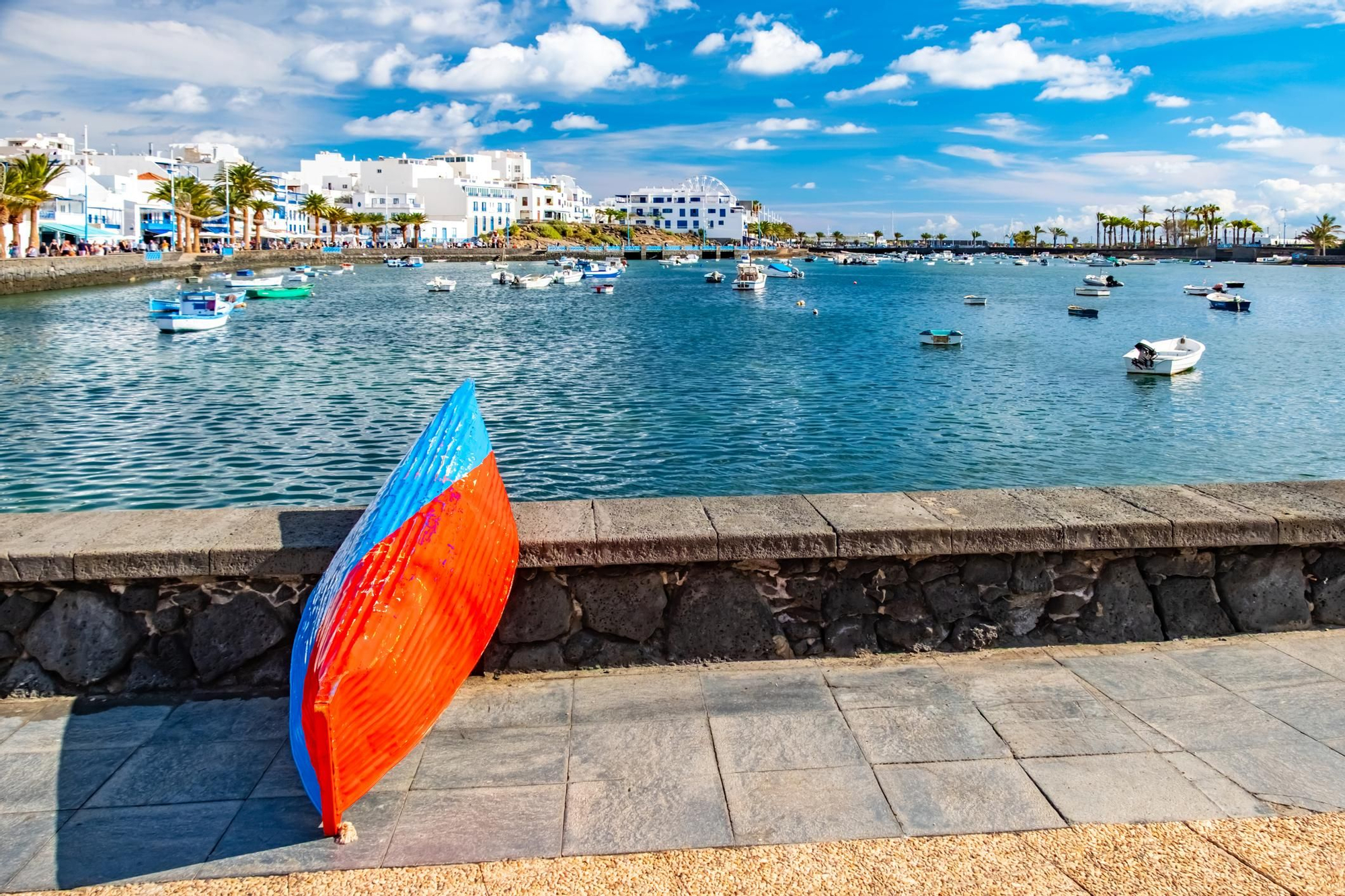 Barcos pesqueros en Lanzarote, Canarias