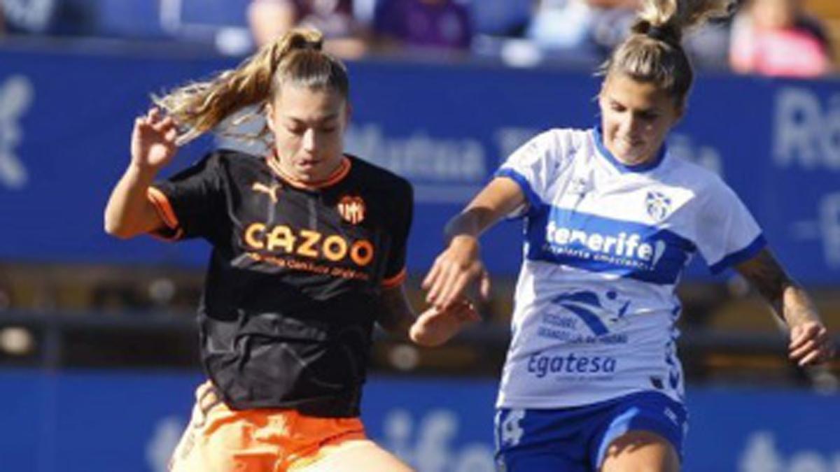 Imagen del partido entre Valencia Femenino y Granadilla Tenerife