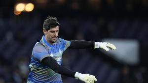 Courtois, en el Etihad Stadium