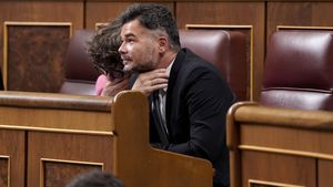 Gabriel Rufián, ERC. Comparecencia de Pedro Sánchez en el Congreso de los Diputados.