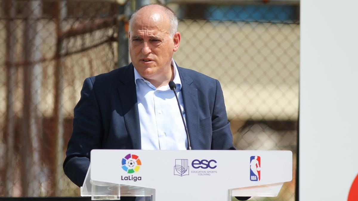 El presidente de LaLiga, Javier Tebas.