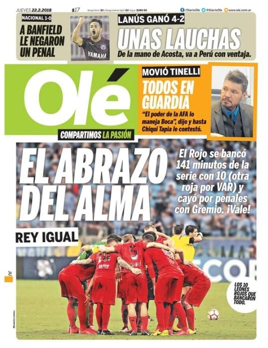 Portadas deportivas del jueves 22 de febrero