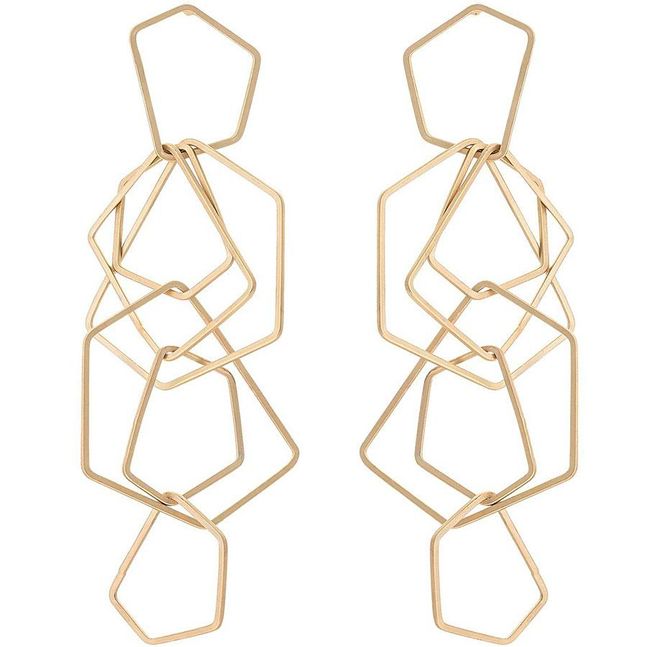 Long earrings: enredo geométrico