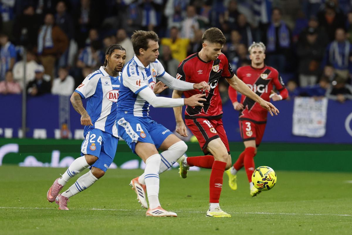 Gerard Gumbau, en el Espanyol - Rayo de esta temporada.