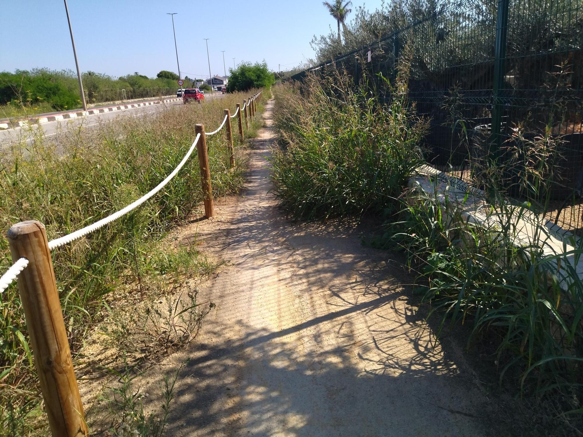 El carril bici más desastroso está en Dénia