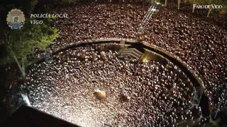 El concierto de Trueno desde el cielo: miles de personas a ritmo de rap en Castrelos