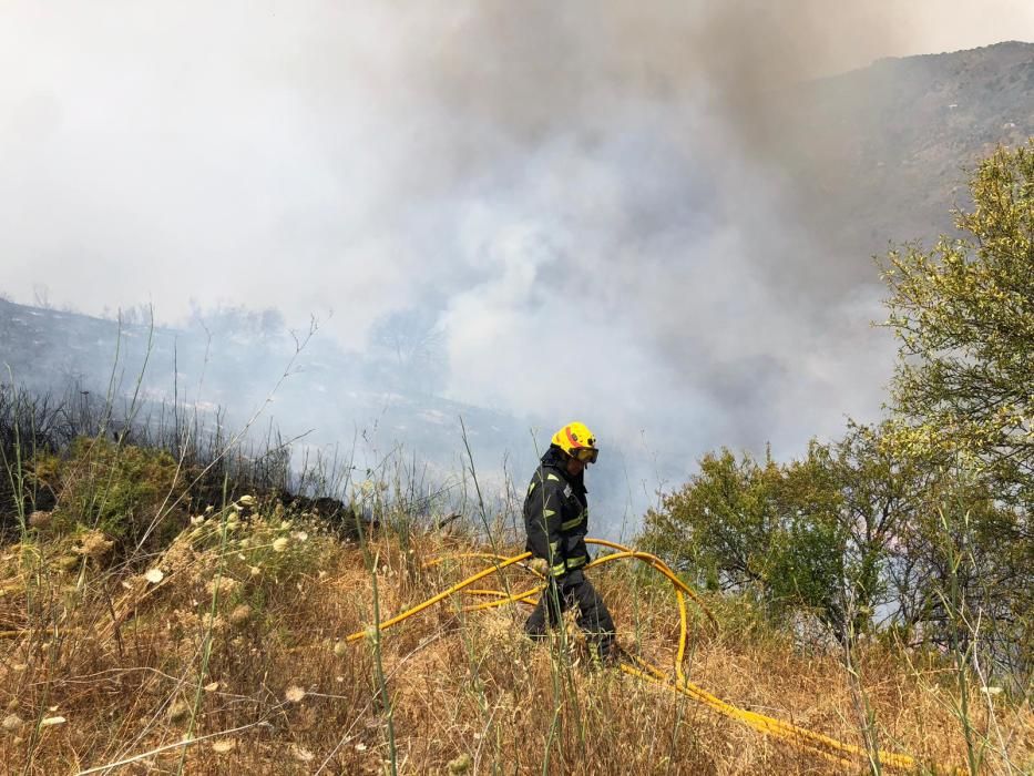 Incendio en los Montes de Málaga