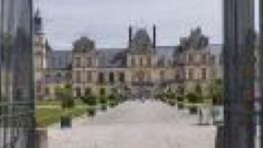 Vista del Palacio de Fontainebleau.