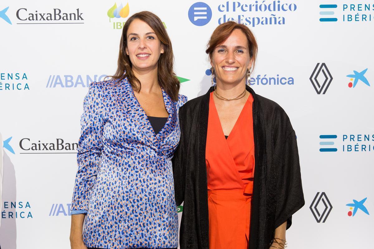 Rita Maestre, concejala del Ayuntamiento de Madrid, y Mónica García, diputada de la Asamblea de Madrid por Más Madrid.