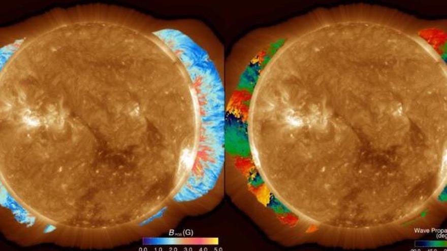 Miden por primera vez el campo magnético de la corona solar.