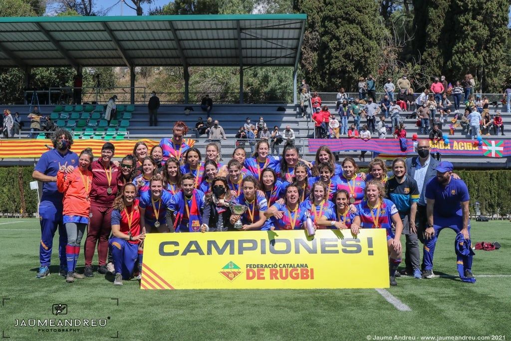 El Barça femenino de Rugby campeón de la División de Honor Catalana Quadis