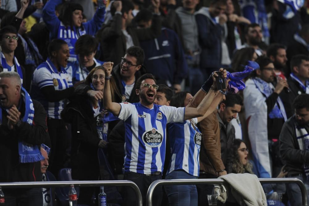 La afición se lo pasó en grande ante el Málaga