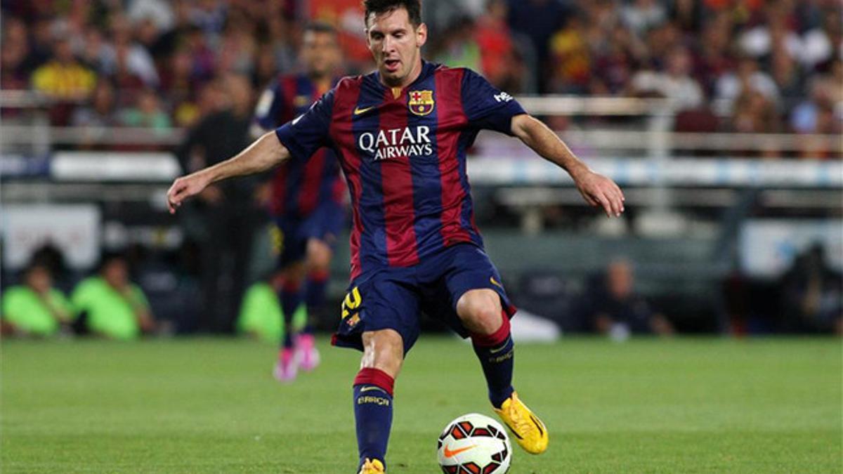 Messi, durante un partido de este curso en el Camp Nou