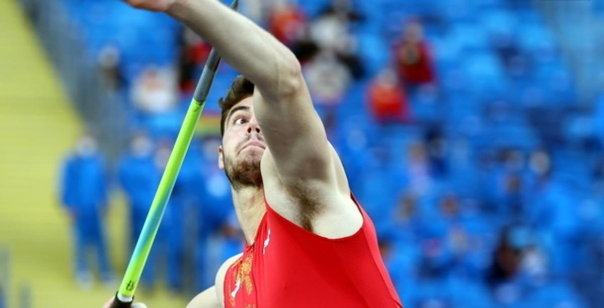 Odei Jainaga fija un nuevo récord de España de lanzamiento de jabalina