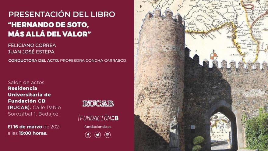 Feliciano Correa y Juan José Estepa presentan un libro sobre Hernando de Soto