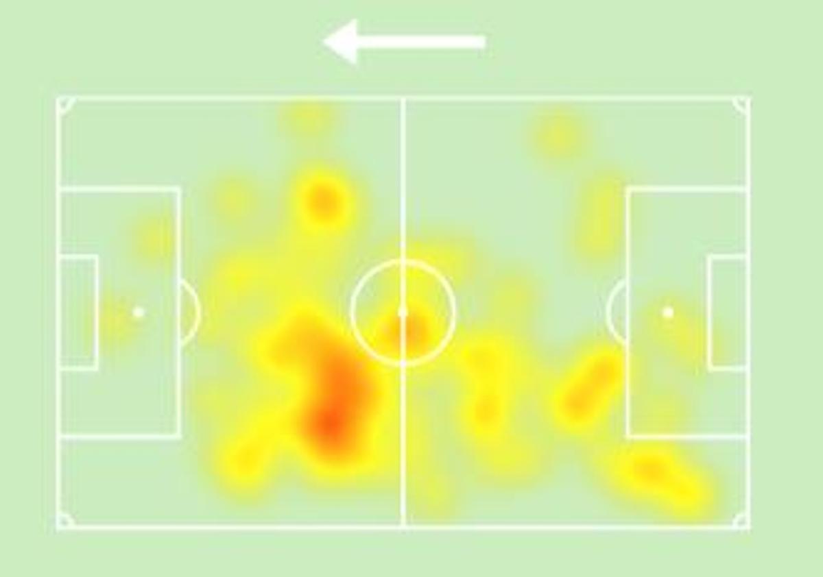 El mapa de calor de Mario Soriano en León