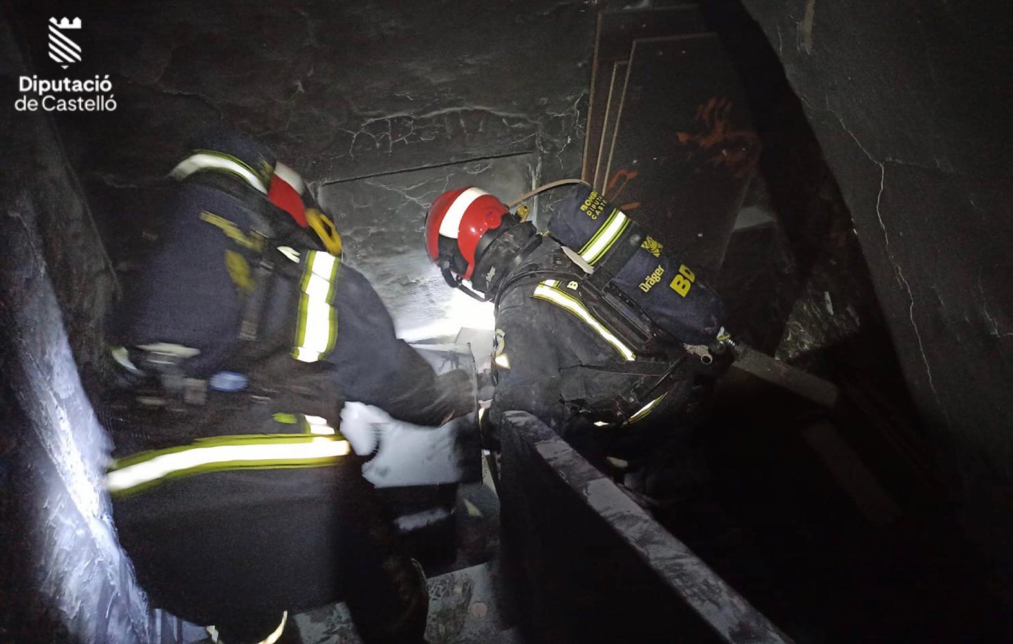 Herido grave en un incendio en una vivienda en Vinarós