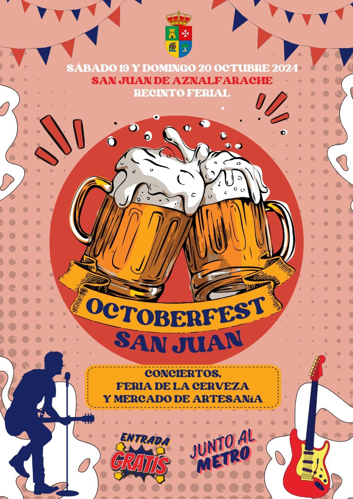 Cartel de la Feria de la Cerveza de San Juan de Aznalfarache.