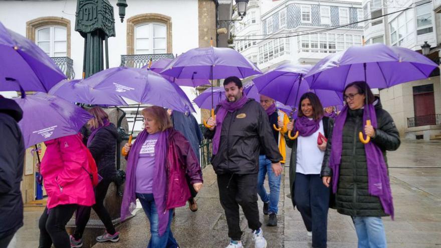 Marcha contra la violencia de género en Betanzos. |  LOC