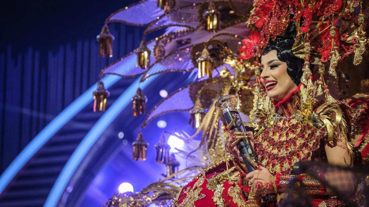 Ruth González, reina del Carnaval de Santa Cruz de Tenerife 2022.