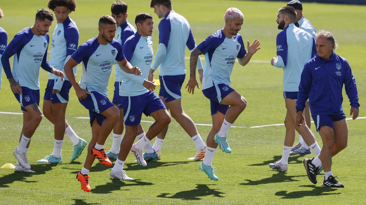 Entrenamiento del Atlético de Madrid