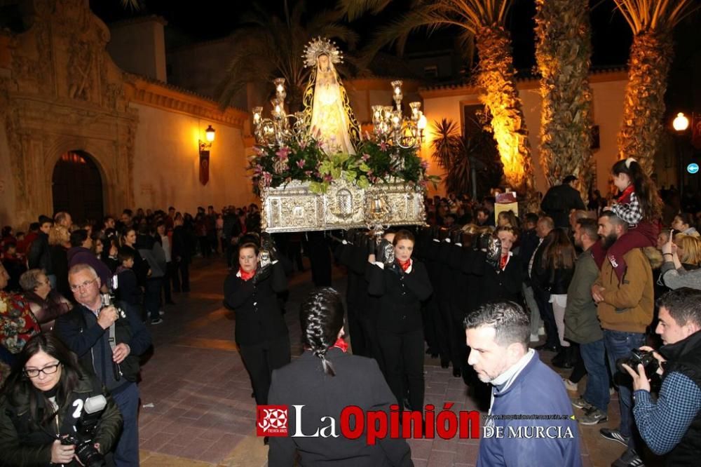 Encuentro en Lorca del Cristo de la Sangre, Señor de la Penitencia y la Virgen de la Soledad