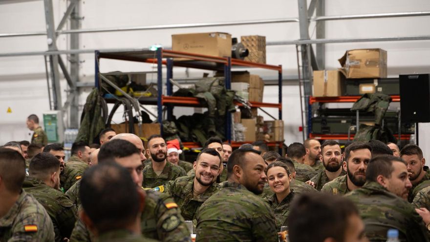 Así han pasado la Nochevieja los militares de la BRI X en Letonia