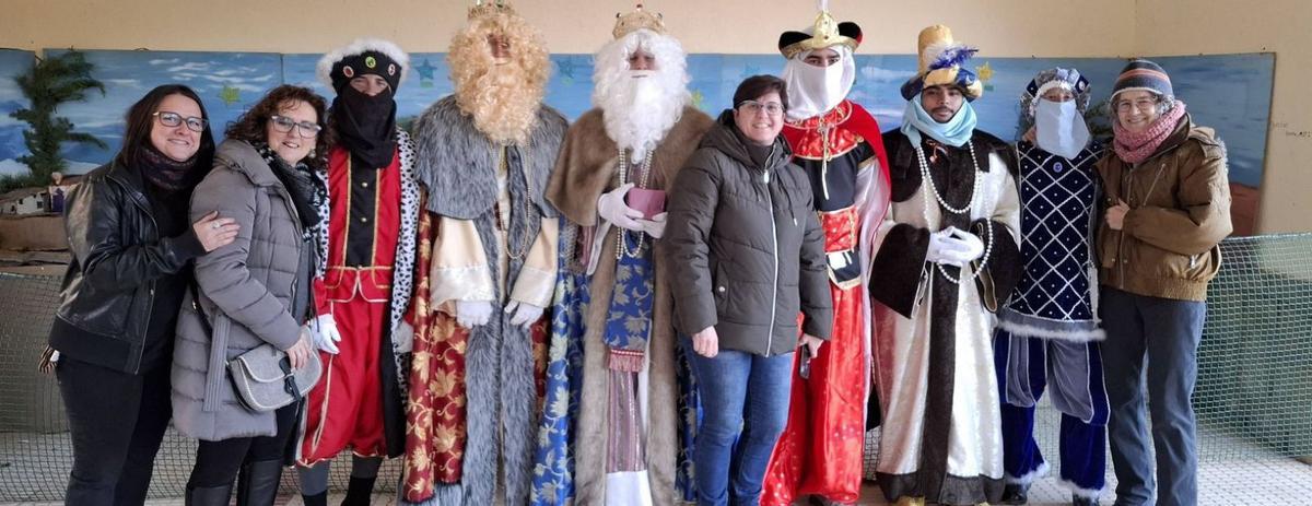 Llegada de los Reyes a El Bayo.