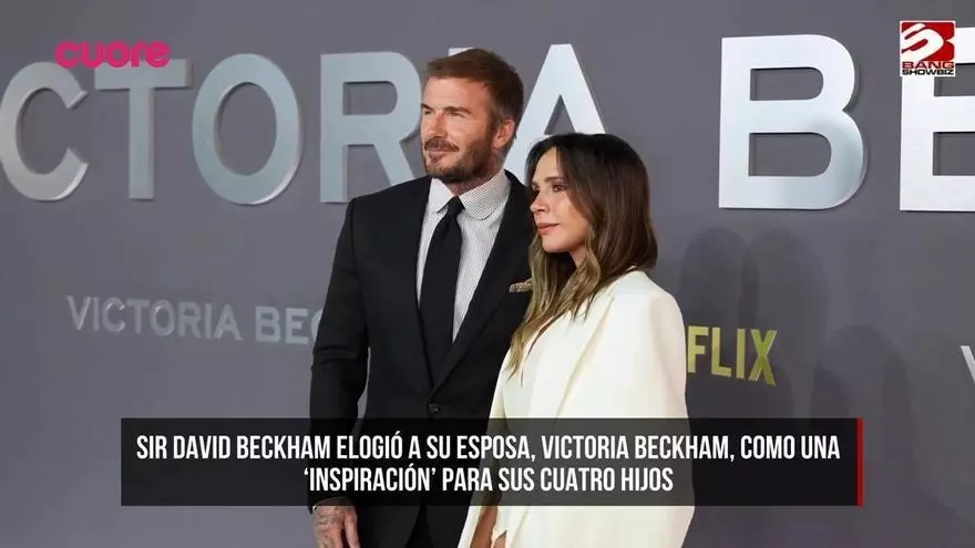 David Beckham explica que Victoria "es una inspiración" para sus cuatro hijos