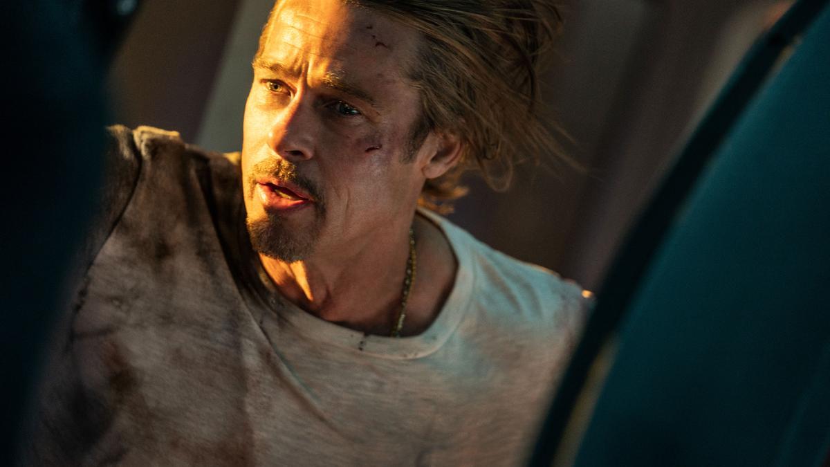 L&#039;actor Brad Pitt en un fragment del film ‘Bullet train’