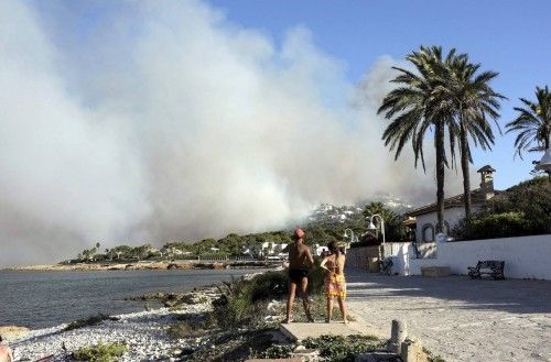 Incendio forestal en Xàbia