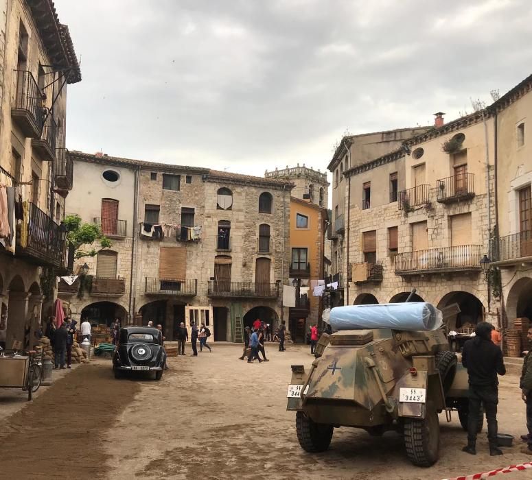 Primer dia del rodatge de «Westworld» a Besalú