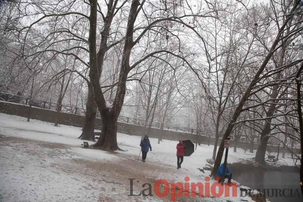 Nieve en las Fuentes del Marqués de Caravaca