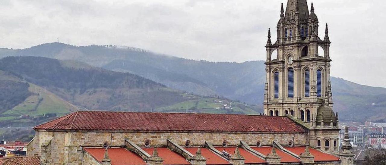 Vista exterior da basílica de Begoña (Bilbao)