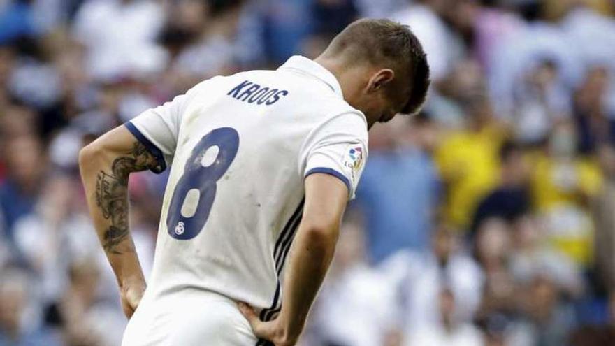 Kroos, durante el Madrid-Eibar.