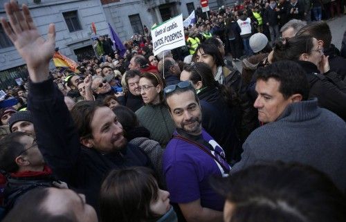 Multitudinaria marcha de Podemos en Madrid