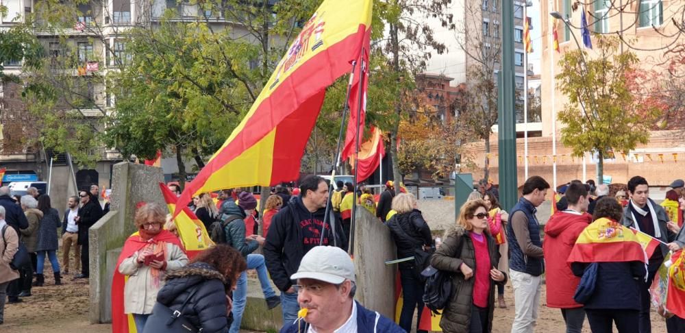 Manifestació a favor de la Constitució a Girona.