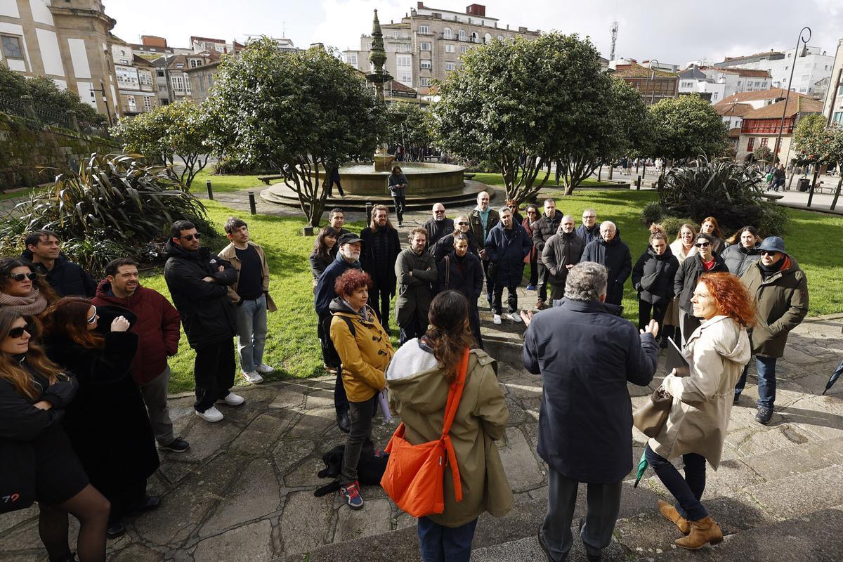 Pontevedra. Visita guiada a participantes de la gala de los Premios Feroz
