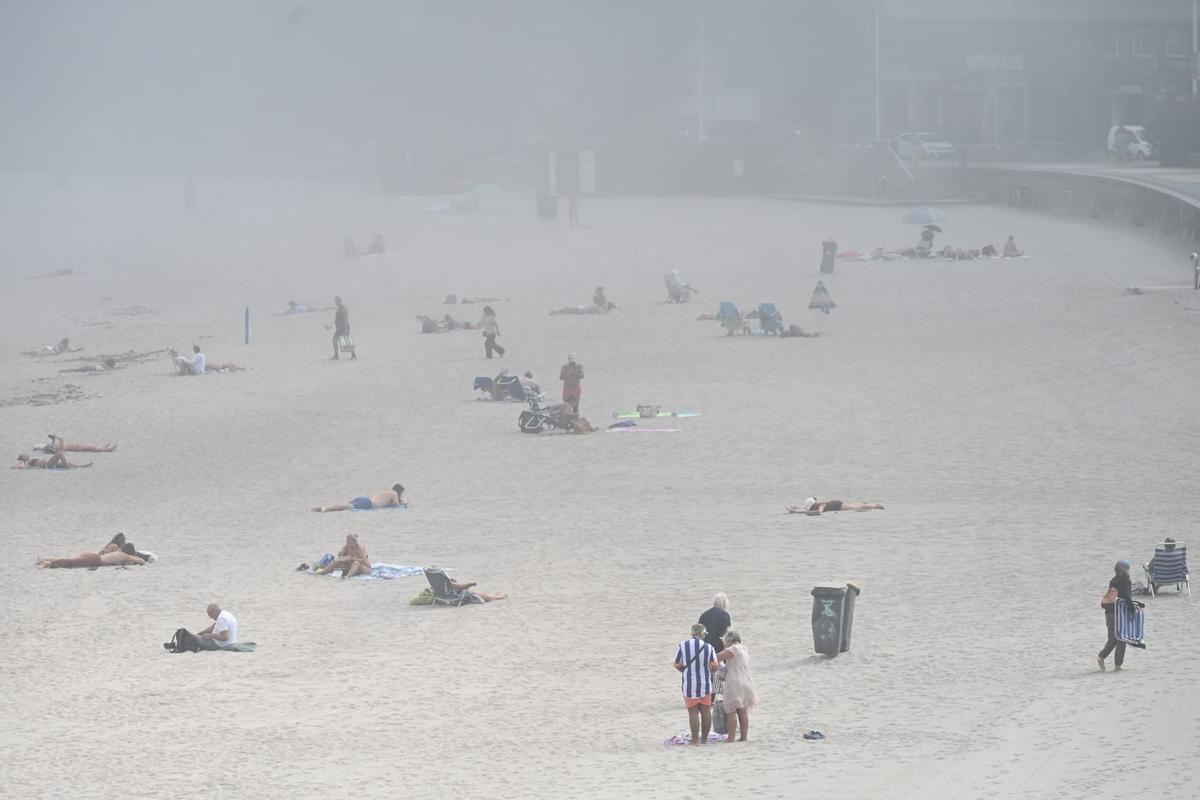 La niebla llega a A Coruña