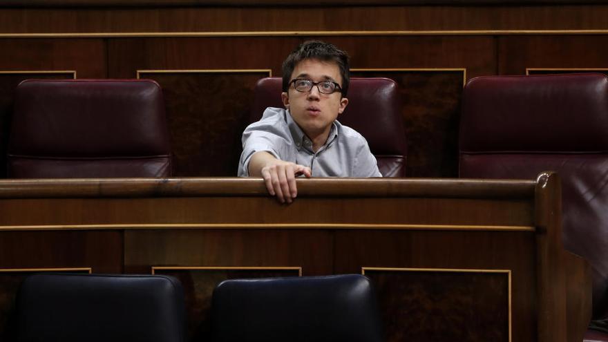 Íñigo Errejón en el Congreso hoy