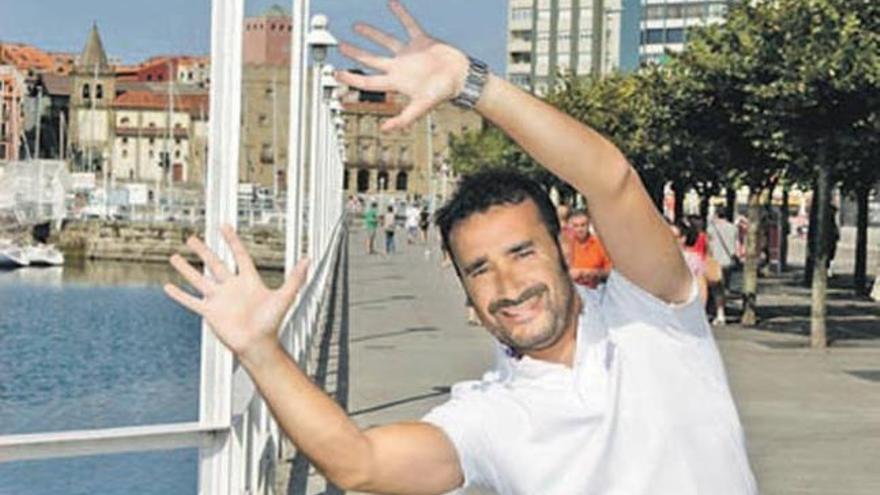 Juanma Castaño en Gijón, su ciudad natal