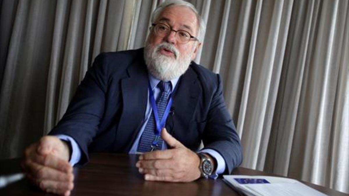 El exministro Miguel Arias Cañete, comisario europeo de Acción para el Clima y la Energía.