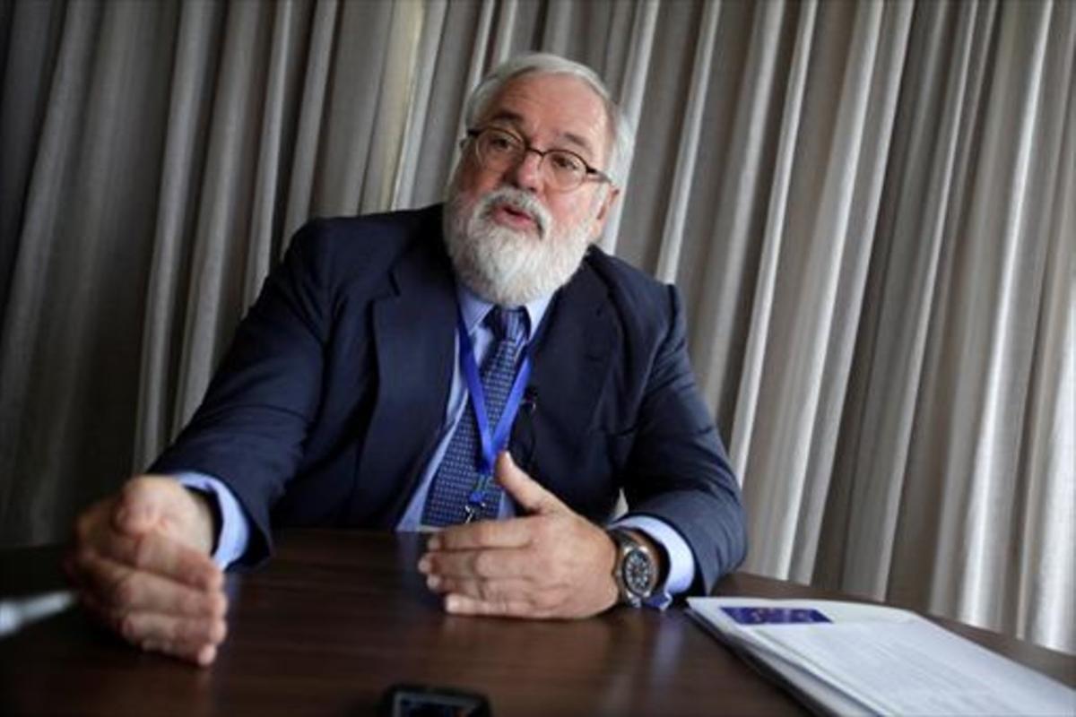 El exministro Miguel Arias Cañete, comisario europeo de Acción para el Clima y la Energía.