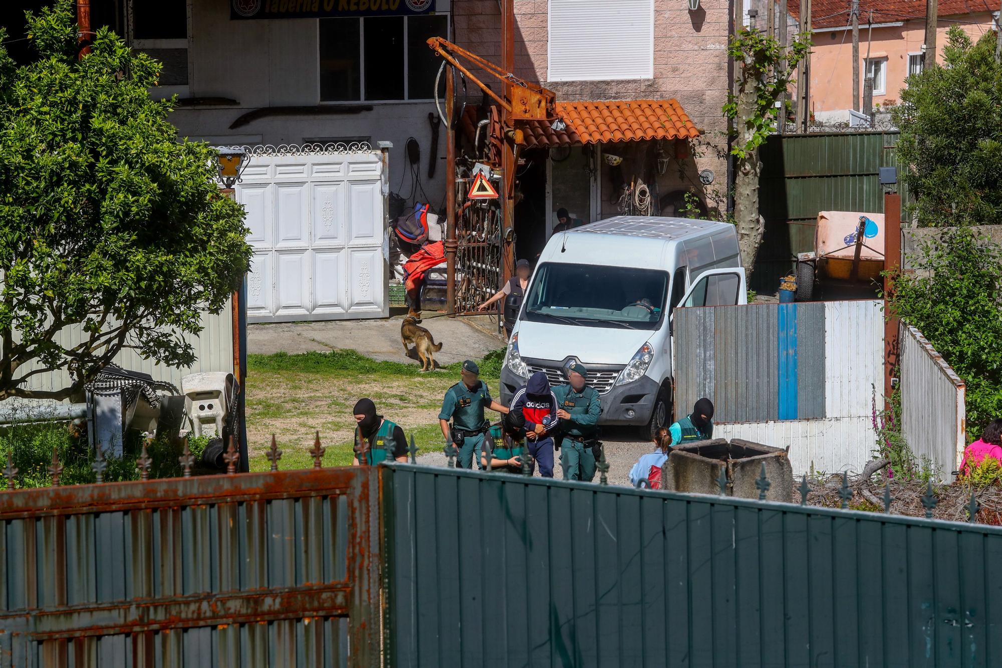 Vilagarcía, Ponteareas y Tui, escenarios de un nuevo golpe a la droga