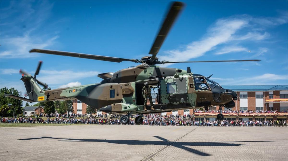 Helicóptero NH90 del Ejército.